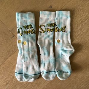 STANCE The Simpsons White 2 Pack Adult Men’s Medium 6 - 8.5 / Women’s 8 - 10.5